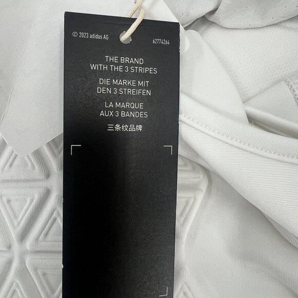 Adidas Men Large White Integrated Padded Sleeveless Compression Protective Tank - Picture 11 of 12